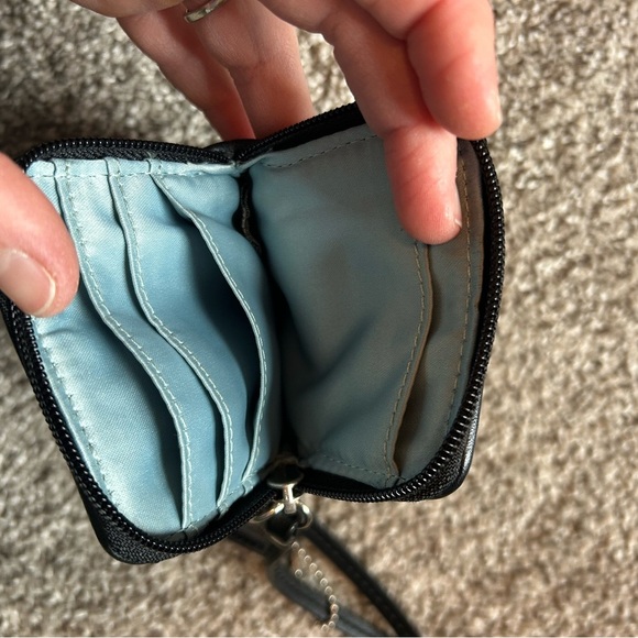 Coach Black and Gray Wristlet -rare - Picture 2 of 4